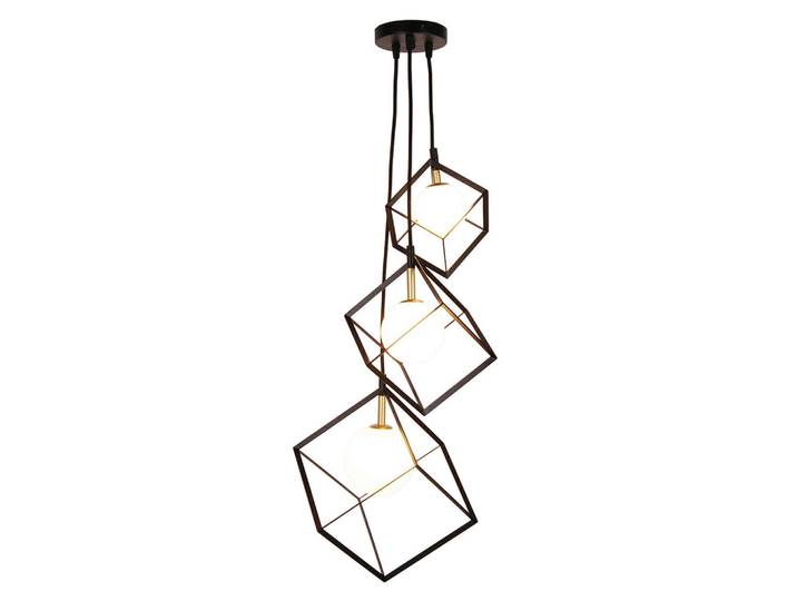 Pendelleuchte Weert, Schwarz, Goldfarben, Metall, 28x120x20 cm, RoHS, Europäischer Sicherheitsstandard, einfach zu transportieren, Lampen & Leuchten, Innenbeleuchtung, Hängeleuchten, Pendelleuchten