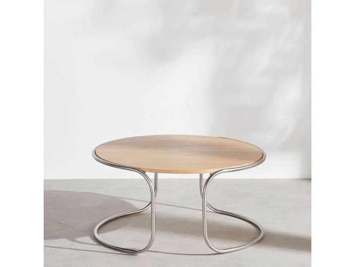 Runder Couchtisch aus Stahl L75