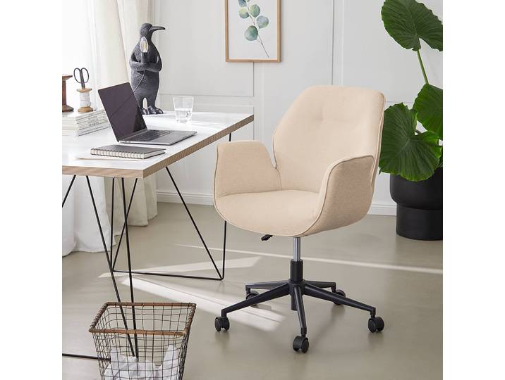 Bürostuhl Morini 61 x 91 x 59cm Beige/Beige