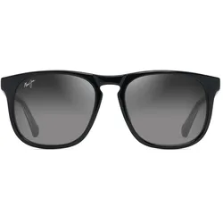 Maui Jim K?PA?A _ Glänzend Schwarz mit Hellgrau transparent (GS641-14)