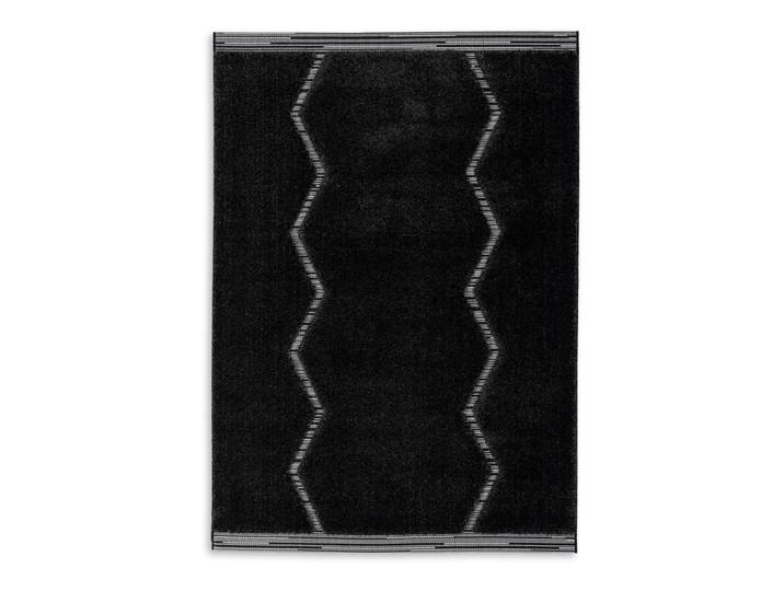 Hochflorteppich Winsome Typ C 140 x 200cm Schwarz/Schwarz