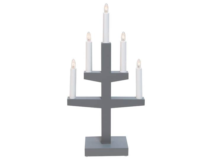 Star Trading Bougeoir de l avent Trapp 46 cm Gris'