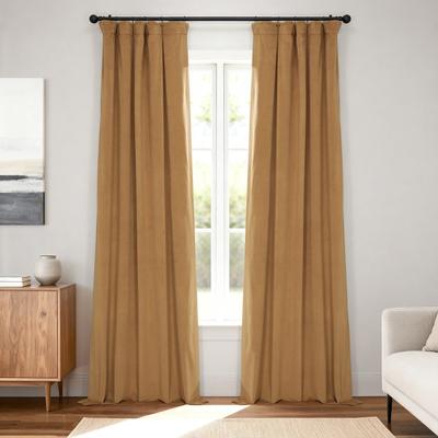 Exclusive Fabrics Signature Velvet Blackout Curtains (1 Panel) - Luxurious Single Drapery for Enhanced Light Blockage