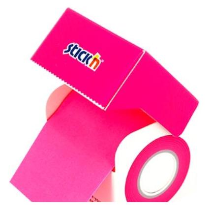 Stickman Selbstklebendes Notizbuch 50mmx10m auf Rolle, neonpink (4712759219041)
