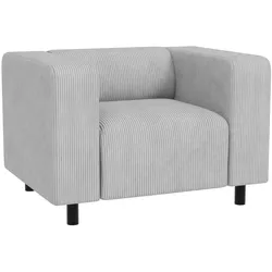 SESSEL Tove Hellgrau Cord