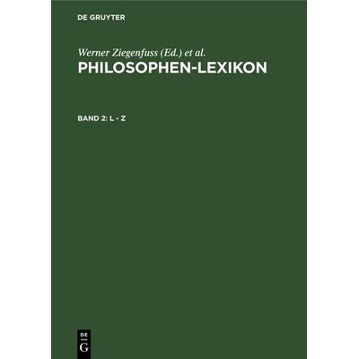 L - Z, Gebundene Ausgabe von , De Gruyter, 978-3-11-232721-0