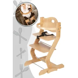 tiSsi® Kinderhochstuhlset mit Grundgestell und Bügel, Tissi: Buche Grau