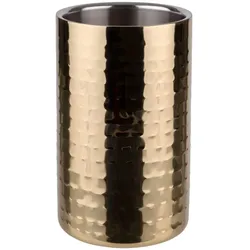 APS Flaschenkühler Gold, Ø innen 10 cm, H: 20 cm, Edelstahl