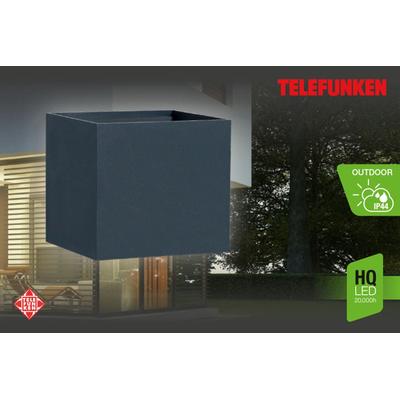 LED Außen-Wandleuchte TELEFUNKEN "MURCIA", schwarz, Leuchten, LED Außenwandleuchte