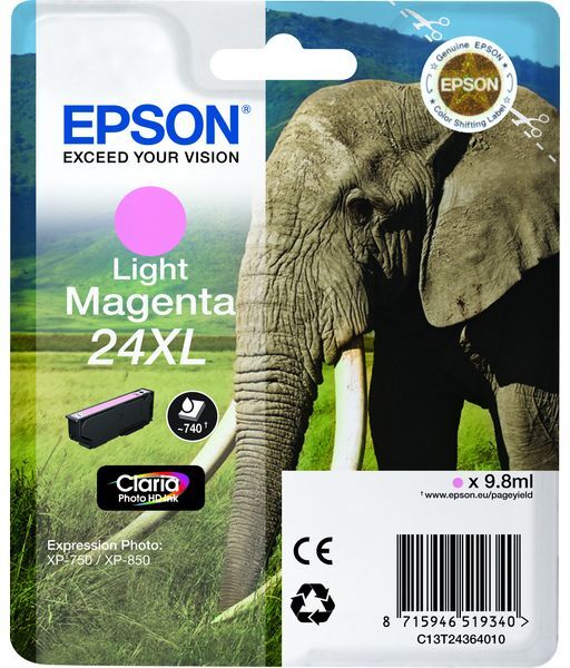 Epson 24XL (C13T24364012) - Hellmagenta - Druckerpatrone - Hohe Kapazität