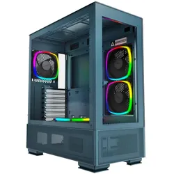 Montech PC Gehäuse Sky Two Midi-Tower Blau