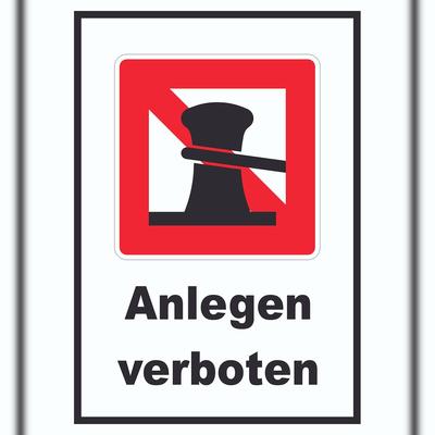 HB-Druck Anlegen verboten Schild A3 (297x420mm)