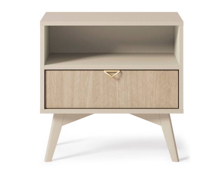 Nachttisch – FOREST – Beige / Sonoma Eiche
