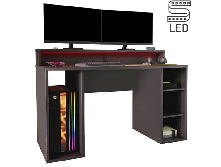 Gaming Schreibtisch ROCKET 65x140x91.1cm schwarz