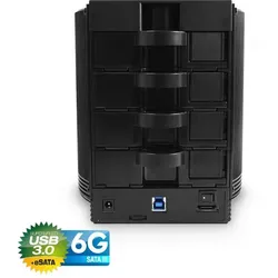 FANTEC SQ-35U3e-6G, USB-B 3.0/eSATA für 4x 3,5" SATA HDDïs