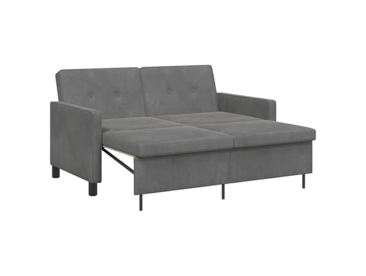 vidaXL Schlafsofa Dunkelgrau Stoff