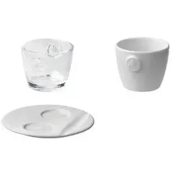 Melitta, Tasse, Espresso-Tasse "M-Collection", weiss, 80 ml aus Porzellan, Höhe: 54 mm, ohne Henkel (80 ml, 6x)
