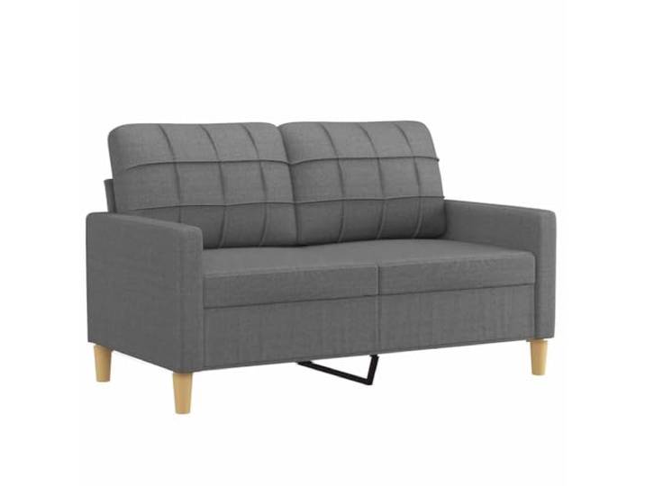 vidaXL 2-Sitzer-Sofa Dunkelgrau 120 cm Stoff