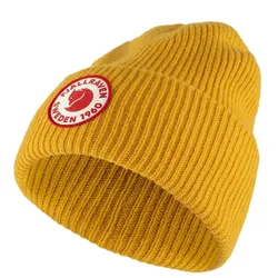 Fjällräven Unisex 1960 Logo Wollmütze - ONESIZE - Mustard Yellow