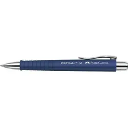 Faber-Castell Poly Ball Einziehbar Kugelschreiber Blau 0,4 mm Mittel Nachfüllbar