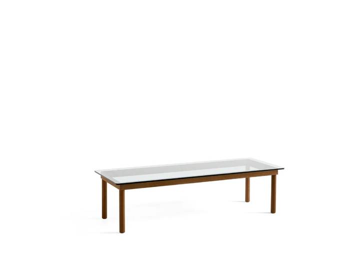 HAY Kofi Couchtisch Walnut-clear glass, 50 cm