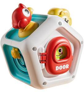 Tiny Tots Teens Trends Montessori Baby Busy Board Cube, Sensory Toys For Toddlers, Educational Activities, Fine Motor Skill Lock Box Travel Toy b