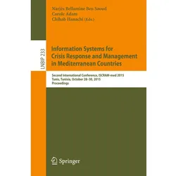 Information Systems for Crisis Response and Management in Mediterranean Countries, Fachbücher