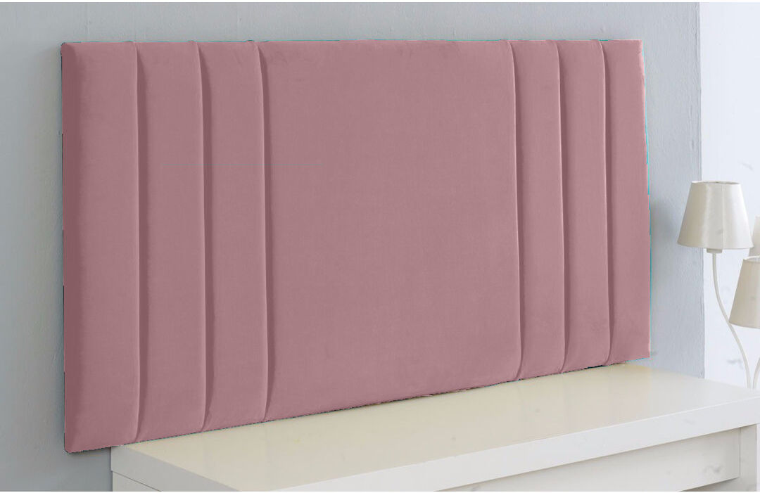 Rosdorf Park Shipman Upholstered Velvet Headboard Coffee Velvet Fabric/Coffee Double (4'6)