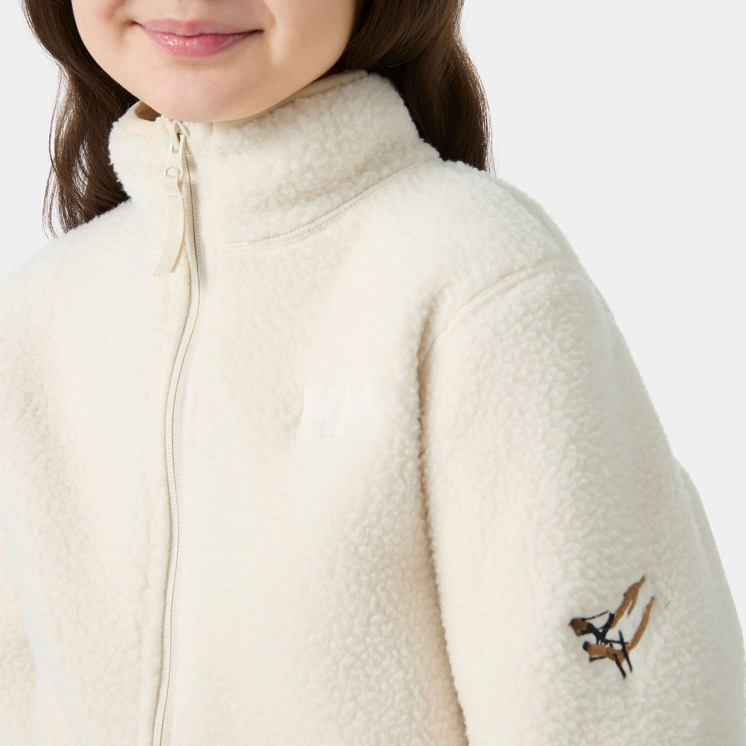 Helly Hansen Juniors' Frosty Pile Jacket - White/Cream - 10