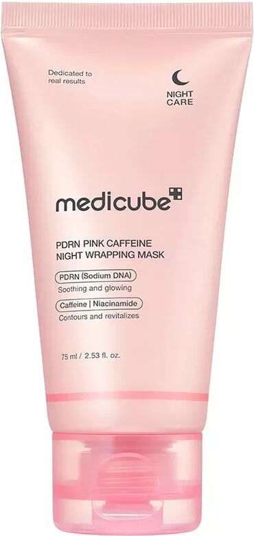 Medicube - PDRN Pink Caffeine Night Wrapping Mask, 75 ml, Multicolor
