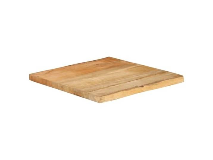 Tischplatte 80x80x3,8 cm aus Massivholz Mango, Rand, Massives Mangoholz, Rand, rustikaler Stil, leicht zu reinigen, Universal-Kombination, mit Standfüßen