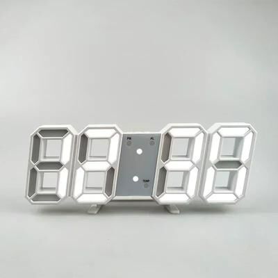 Uplift Treasures 3D LED Digital Wall Clock Alarm Clock 01