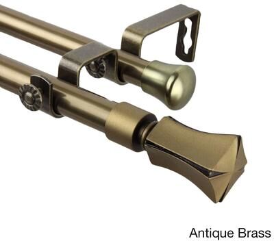 InStyleDesign Tower Adjustable Double Curtain Rod Collection