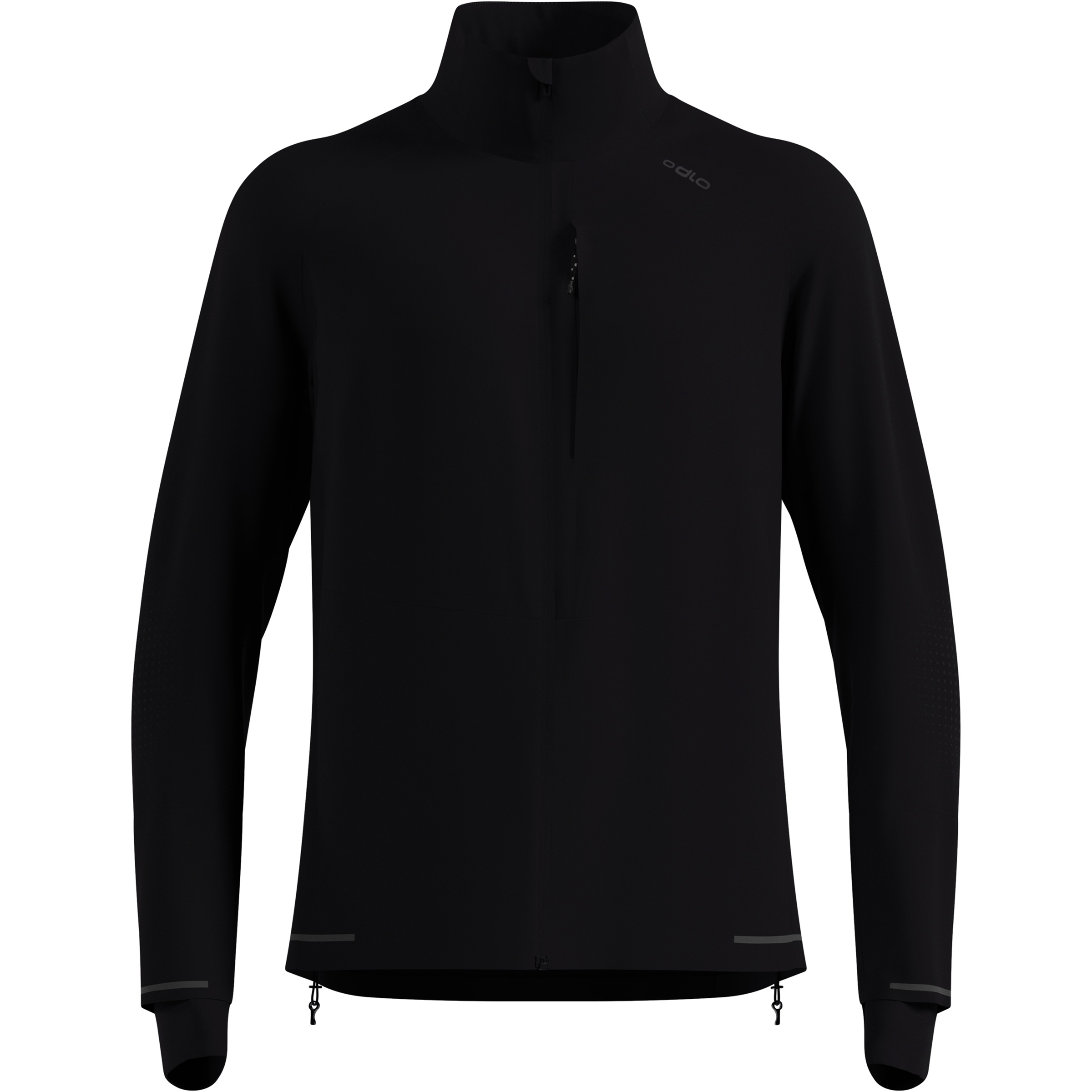 Odlo Zeroweight Pro Windproof Reflective Herren Laufjacke schwarz Größe S Langlauf Skating | Langlauf Klassik | Trailrunning | Laufen Elastisch