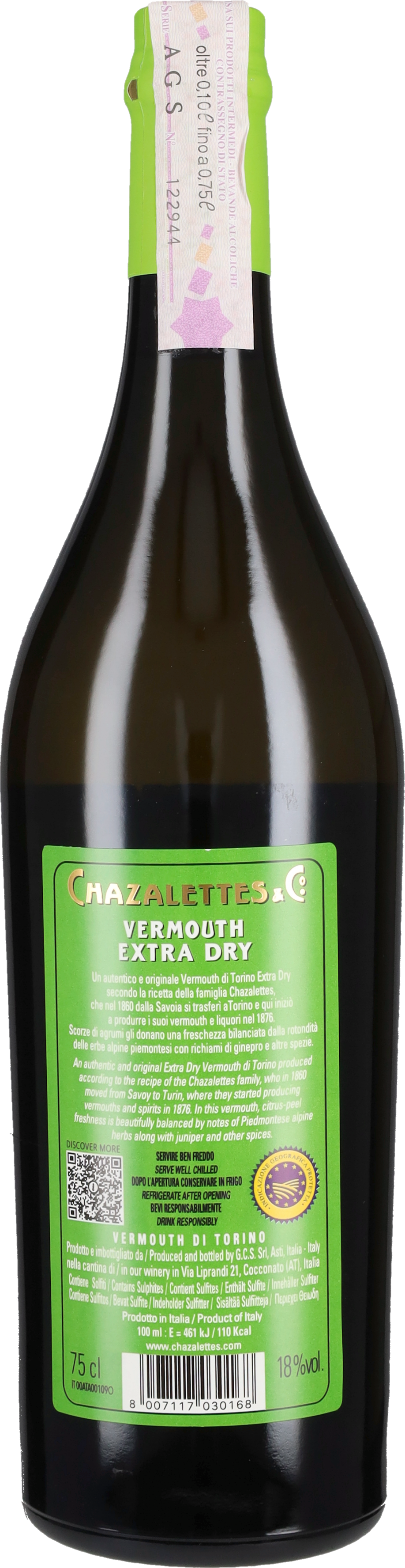 Chazalettes Vermouth di Torino Extra Dry