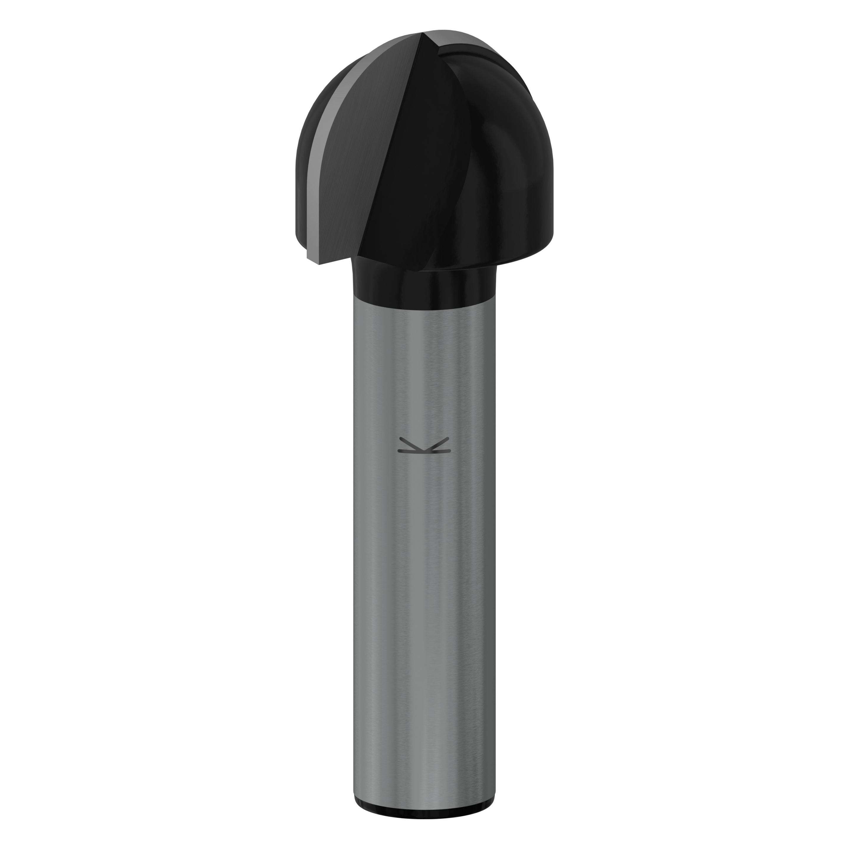 Bosch Professional Zubehör Hohlkehlfräser, 8 mm, R1 8 mm, D 16 mm, L 12,4 mm, G 45 mm (2608628369)