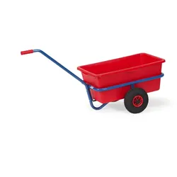 Fetra Handwagen, Tragl. 200kg, Ladefl. LxB 700x700mm, Gitterrost, Geländer, RAL5007, 2 Räder