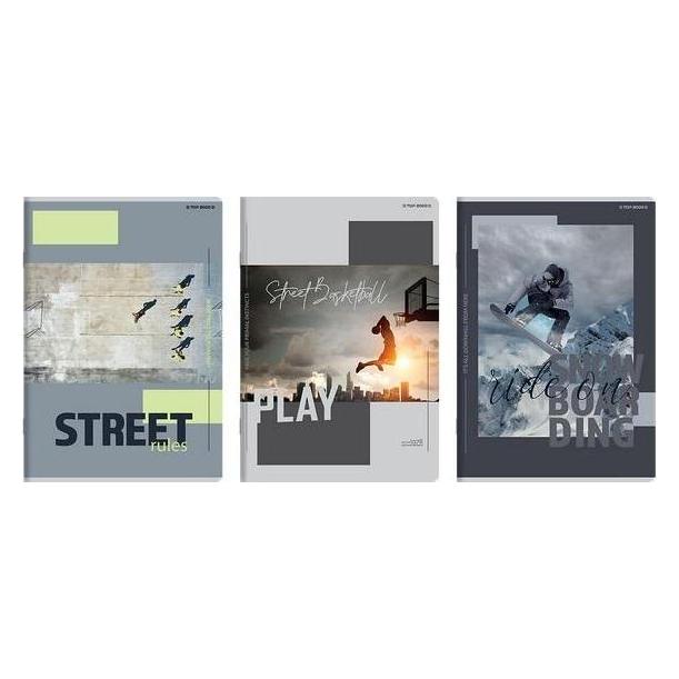 TOP Notizbuch B5/80K Raster Poster (5 Stück) TOP2000 (B5, Weicher Einband) (48601749)