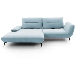 Ecksofa Payton Stoff Blau Hellblau