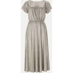 Cocktailkleid aus Satinchiffon Silber 44