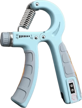Daily Discovery Adjustable Hand Grip Strengthener With Counter For Wrist Forearm Training blue
