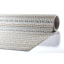 Peyer Syntex In- & Outdoorteppich Mira Jacquard Greti grau 80 cm x 200 cm