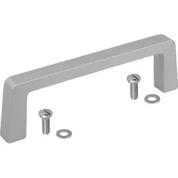 BÜGELGRIFF A=88, L=102, H=40, ALUMINIUM NATUR MATT UND ELOXIERT, D=M05 - natur