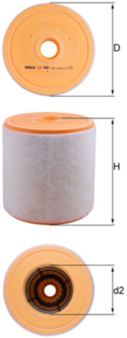 Luftfilter MAHLE KNECHT LX 4961