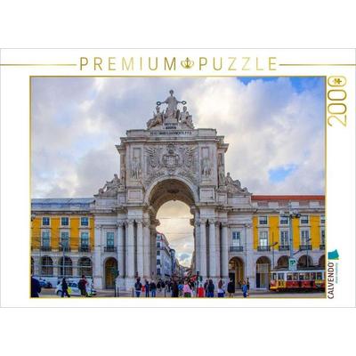 CALVENDO Puzzle Der Arco da Rua Augusta an der Praça do Comércio | 2000 Teile Lege-Größe 90x67cm Foto-Puzzle für glückliche Stunden, von , Calvendo
