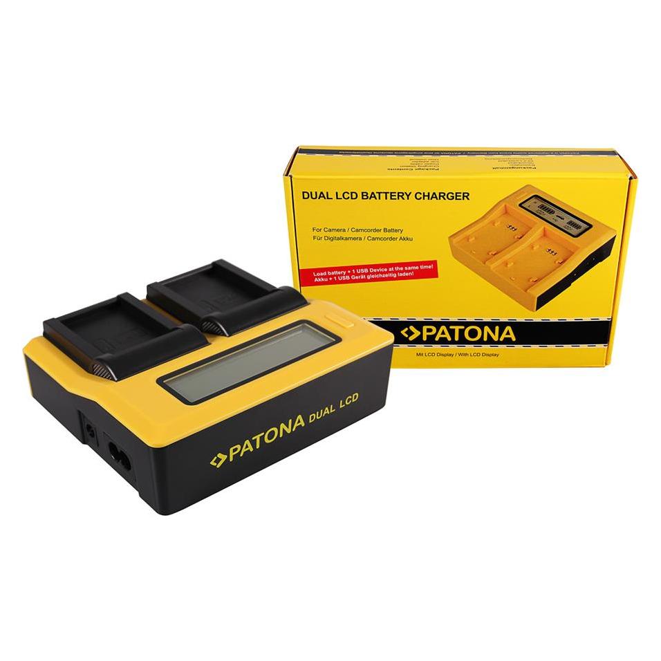Patona Canon LP-E17 Dual LCD (Kamera Akku Ladegerät) (7676)