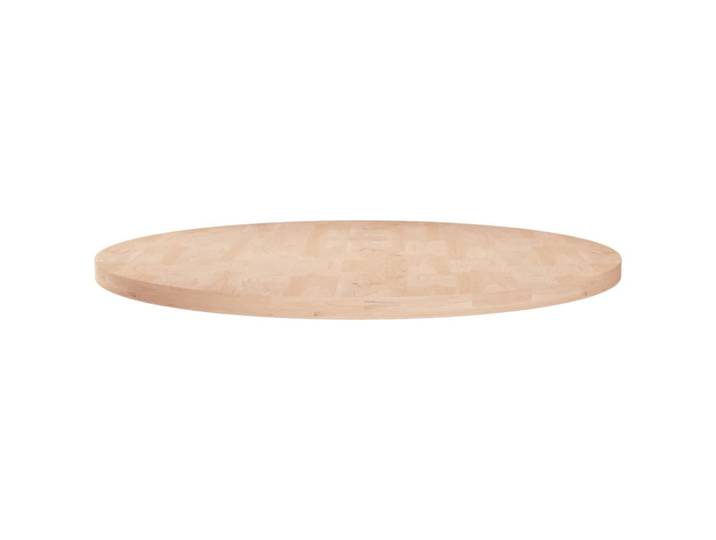 vidaXL Tischplatte Runde Ø70/2,5 Cm Unbehandeltes Massivholz Eiche, Naturfarben, Holz, 70x2.5x70 cm, Esszimmer, Esstische, Tischsysteme
