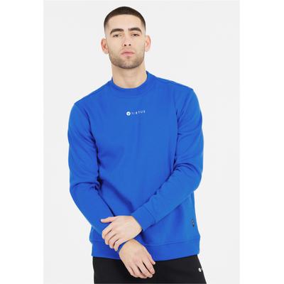 Sweatshirt VIRTUS "Deran", Herren, Gr. M, blau, 45% Polyester, 35% Baumwolle, 20% Polyester, bedruckt, normal, Rundhals, Sweatshirts Sweatshirt, Mit weichem Tragegefühl