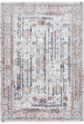 Alora Decor Opal Blue and Grey Multi-colored Abstract Rug