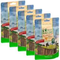 Best Nature Premium Snack für Katzen, 5x 50 g - Hähnchenfleischsticks